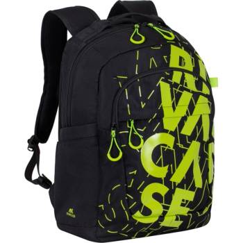 RIVACASE Раница за лаптоп Rivacase 5430 Black/Lime, до 15.6" (39.62 cm), полиестер, водоустойчивост, жълто-черна (5430 Black/lime)
