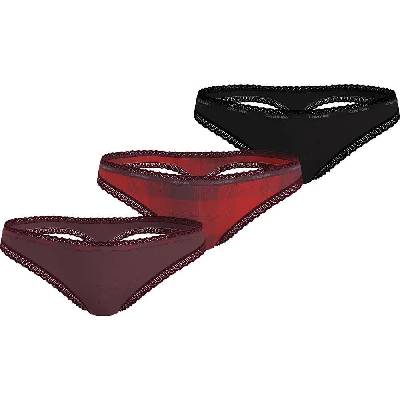 000QD5151E thong 3 units - Multicolor (Tawny Prt / Gradient Check Rouge / Black)