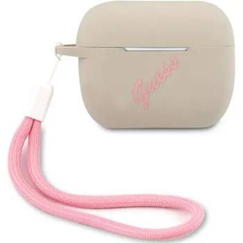 Guess GUACAPLSVSGP AirPods Pro cover grey pink Silicone Vintage (GUACAPLSVSGP)