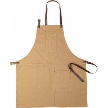 Vurcex bavlnená zástera hnedá khaki