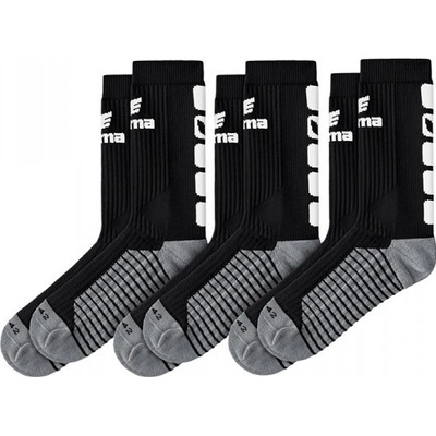 Erima 5-C ponožky SET 3 PÁRY Černá Bílá