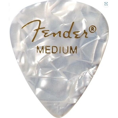 Fender Premium Celluloid Picks, 351 Shape - trsátka (více variant) Fender Premium Celluloid Picks, 351 Shape: White Moto / Medium – Hledejceny.cz