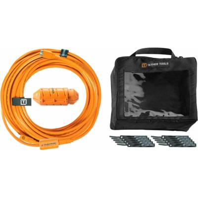Tether Tools CUC31B-ORG Boost USB-C na USB 3.0 Micro B aktivní produžovací, 9,4m, oranžový