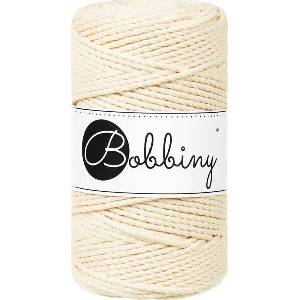 Bobbiny 3PLY Macramé Rope 3 mm 100 m Butter Yellow юта (TS-E101)