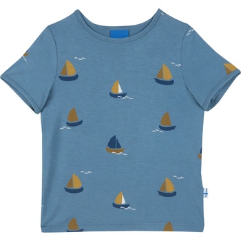 finkid Детска тениска Finkid Kid's Ilta Sun T-shirt - Bluestone - размер 80/90 (704-5778-0111)