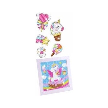 LEAN Toys Creative Set Diamond Mosaic Keychains Unicorns Colorful