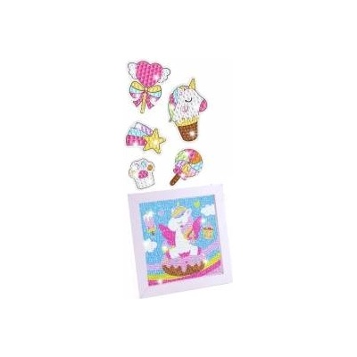 LEAN Toys Creative Set Diamond Mosaic Keychains Unicorns Colorful