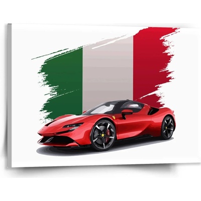 Sablio Obraz Ferrari Talianska vlajka - 150x110 cm