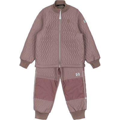 Mikk-Line detský termo set do dažďa Duvet s fleecovou podšívkou Twilight Mauve
