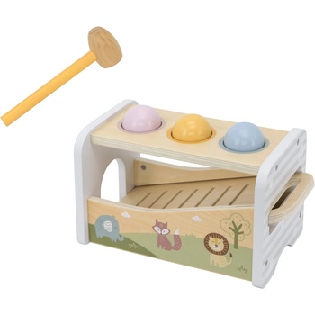 Viga Toys Дървена играчка 2 в 1 Viga Toys PolarB - Ксилофон с топки и чукче (44270)