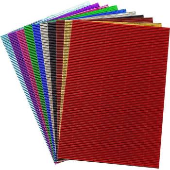 Блок за апликации Гофриран картон А4 10 цвята