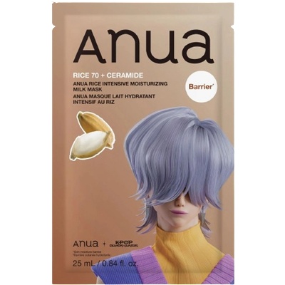 Anua K-Pop Demon Hunters Rice Intensive Moisturizing Milk Mask - Хидратираща Текстилна Маска 1бр. /25ml