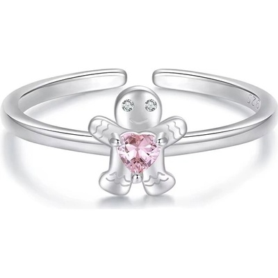 Grace Silver Jewellery Vánoční stříbrný prsten Pan Perníček stříbro P SCR1079 E Stříbrná
