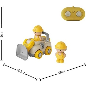 Crazon Строителни колички със звукови ефекти и дистанционно управление, жълти