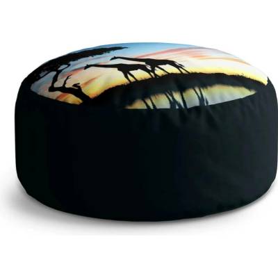 Sablio Taburet Circle Sahara: 38x48 cm