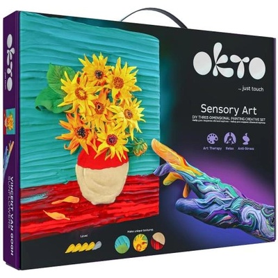 OKTO креативен 3D комплект „Слънчогледи 30 x 40 см