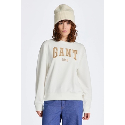 Gant Rel Logo C-Neck Sweat biela