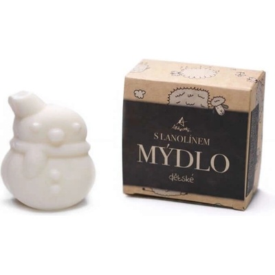 Alchymistky Dětské mýdlo s lanolinem 55 g sněhulák