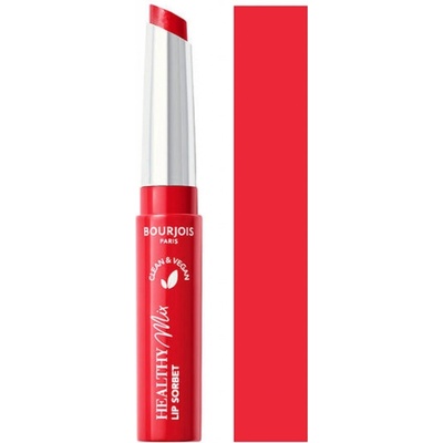 Bourjois Healthy Mix Clean Lip Sorbet vegánsky hydratačný na pery 02 Red Freshing 7,4 g