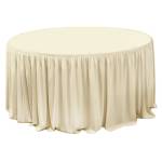 Horecano HORECANO-Драперия за маса ф152xh74cm - IVORY L4, 77m (HC-16143) (0116143)