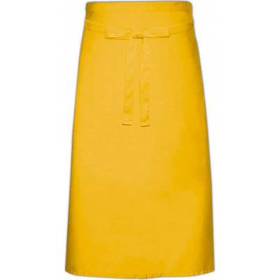 Link Kitchen Wear Kuchařská zástěra ke kolenům 70 x 140 cm Žlutá, 70 x 140 cm X70140
