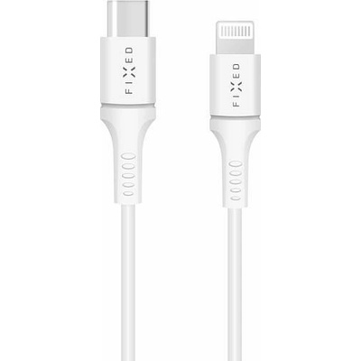 Fixed FIXD-CL-WH s konektory USB-C/Lightning a podporou PD, 1m, bílý