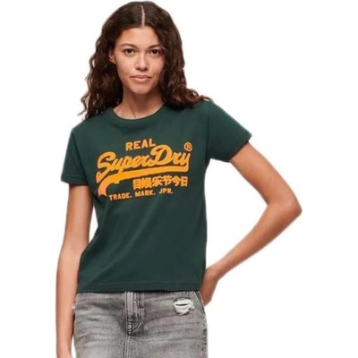 Тениска Superdry Neon Vl Graphic Fitted short sleeve T-shirt - Green (Neo Mint Green)