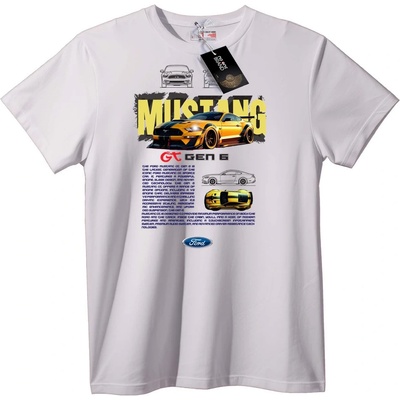 NOONEBRAND Тениска Ford Mustang - L, White