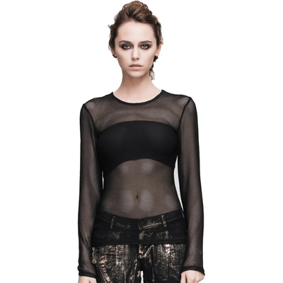 Devil fashion дамска тениска с дълги ръкав Devil Fashion - готически Crowид - DVMTL004