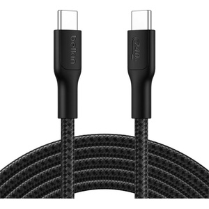 Belkin BOOSTCHARGE PRO кабел за данни Type-C - Type-C, 300 см, ЧЕРЕН CAB025HQ3MBK (CAB025HQ3MBK)