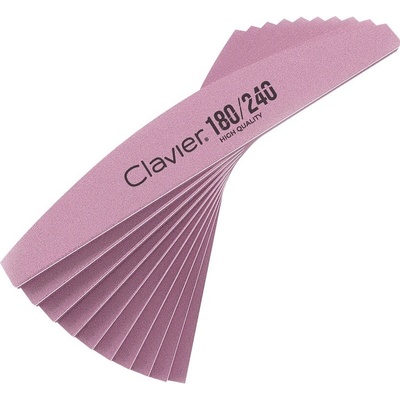 Clavier pilník na nechty lodička zrnitosť 180/240 ružová