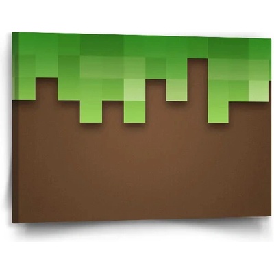 Sablio Obraz Green Blocks 2 - 90x60 cm
