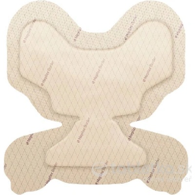 Mepilex Border Heel tvarované krytie s mäkkým silikónom 22 x 23 cm 10 ks
