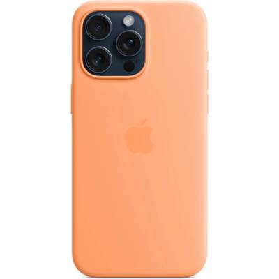 Apple Оригинален гръб Apple за Iphone 15 Pro Max Silicone Case w MagSafe - Orange Sorbet