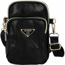 Jednoduchá crossbody koženková kapsa Selma černá