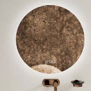 Inter Ceramic Огледало с осветление и против замъгляване Inter Ceramic Marco, кръгло, 80 см (1969)