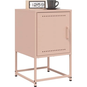 vidaXL Нощни шкафчета 2 бр розов 36x39x60, 5 см стомана (846449)