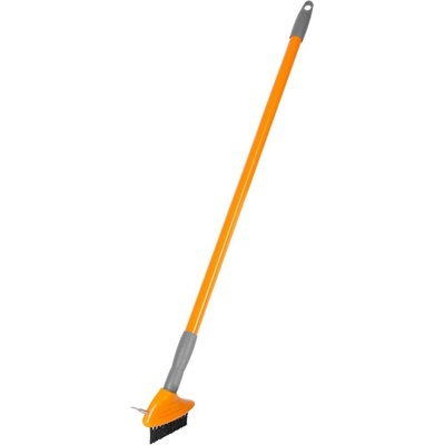 Strend Pro Kefa čistiaca, na zámkovu dlažbu, s teleskopickou násadou, 3x10 cm