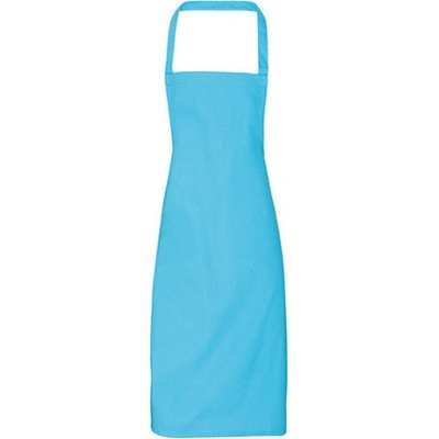 Premier Workwear Zástěra s laclem z biobavlny bez kapsy PR102 Turquoise Pantone 312 60x87cm