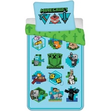 Jerry Fabrics Povlečení Minecraft Lets play Bavlna 140x200 70x90