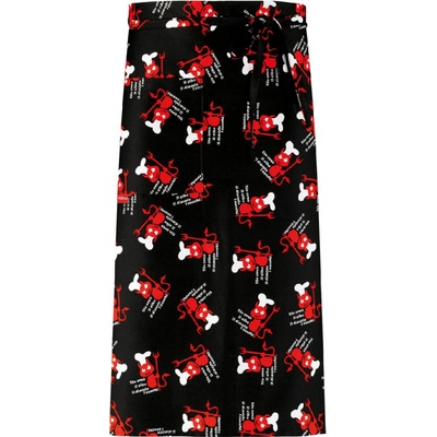 TOMA Kuchařská zástěra nízká s kapsou čertík T-1465