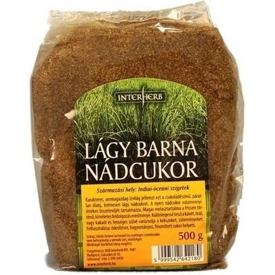 Interherb Třtinový cukr tmavý (500g)