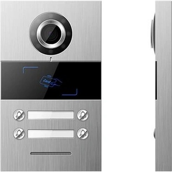 GVS Външно ip видеодомофонно устройство за 4 абоната, h-os04-ic (h-os04-ic)