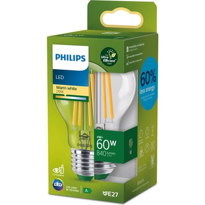 Philips LED 60W A60 E27 2700K CL UE SRT4 929003623501