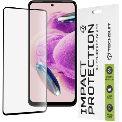 Techsuit Протектор за Xiaomi Redmi Note 12S - 111D Full Cover / Full Glue Glass - Черен