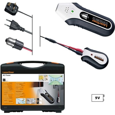 Laserliner Детектор за кабели позволяваш да се локализират свързани електрически вериги и съответния предпазител Laserliner AC Tracer 083.050A - 200-240V AC (083.050A)
