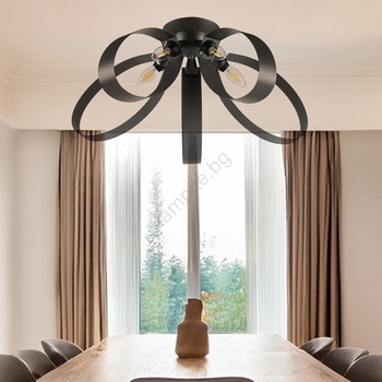 Onli - Плафон SERENA 5xE14/6W/230V черен (OL0404)