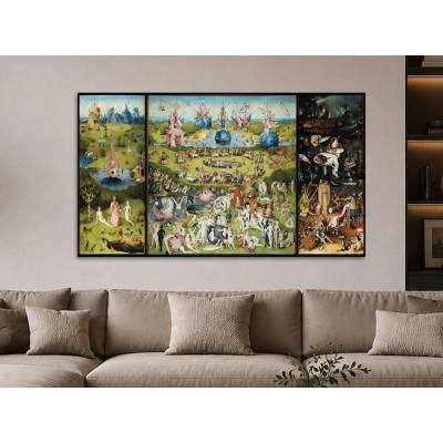 Zahrada pozemských rozkoší - Hieronymus Bosch Varianta: 52x30 cm - Obraz na desce