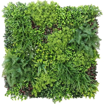 WALL GREEN Jungle - yellow / white flower, dielec 100 x 100 cm