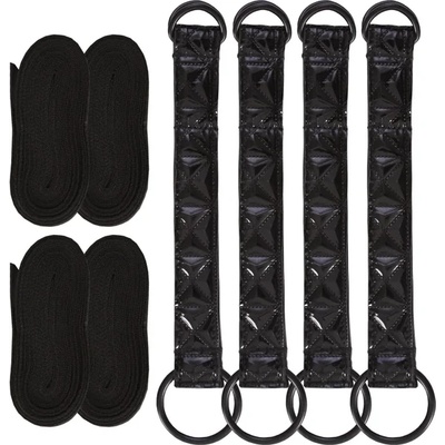 Ограничители за легло, регулируеми - Sinful Black Bed Restraint Straps (NSTOYS0319)